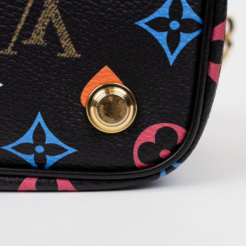 Louis Vuitton Black Multicolor Monogram Game On Vanity PM Case Bag
