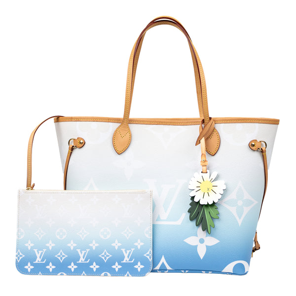 Louis Vuitton Neverfull MM Pool Collection – Blue/White Gradient Giant Monogram