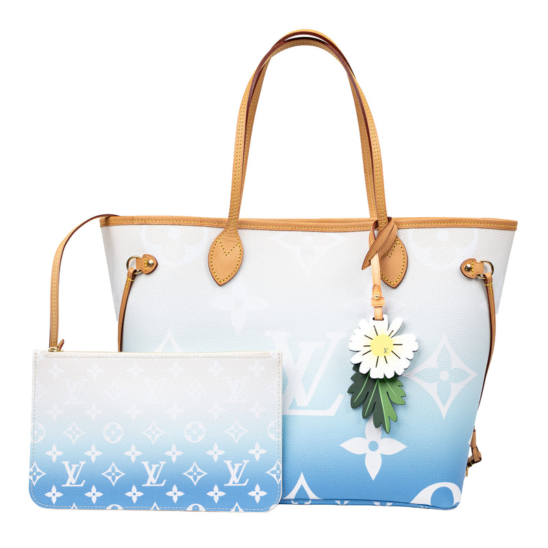 Louis Vuitton Neverfull MM Pool Collection – Blue/White Gradient Giant Monogram
