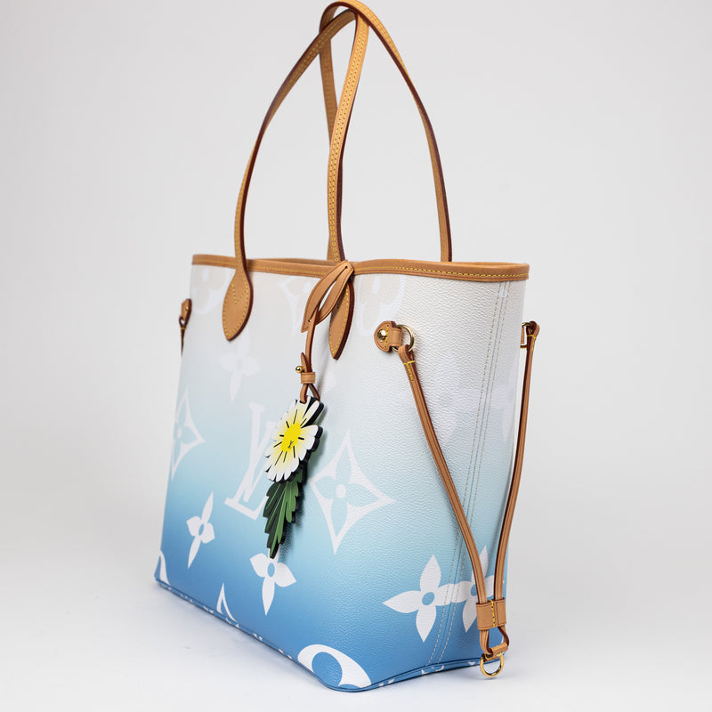 Louis Vuitton Neverfull MM Pool Collection – Blue/White Gradient Giant Monogram