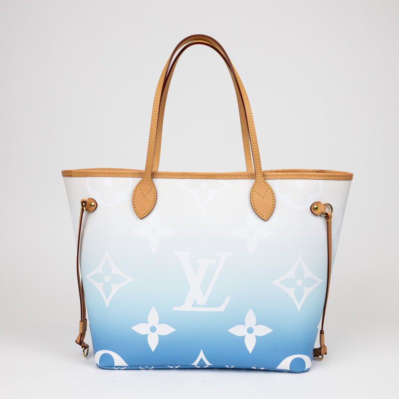 Louis Vuitton Neverfull MM Pool Collection – Blue/White Gradient Giant Monogram