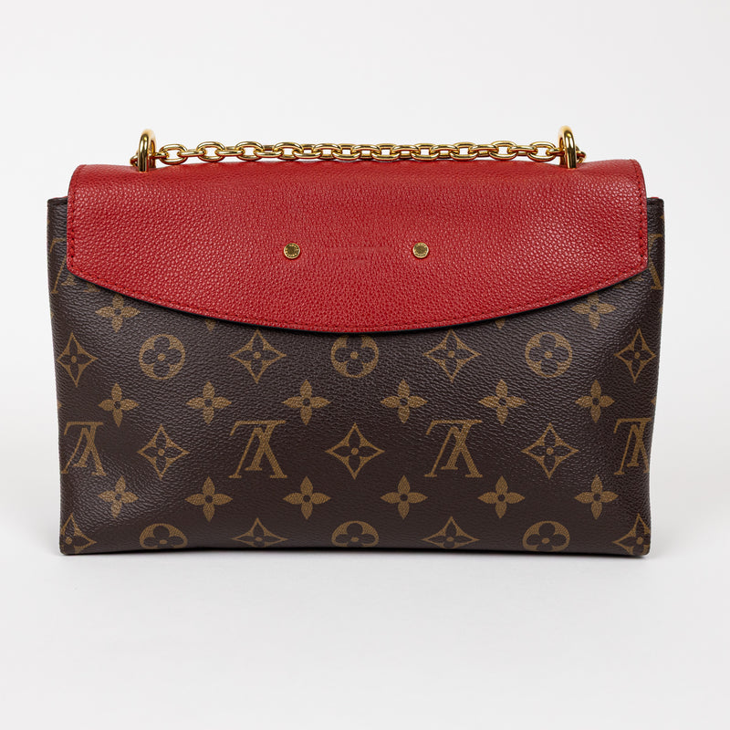 Louis Vuitton Brown Red Monogram Saint Placide Shoulder Bag