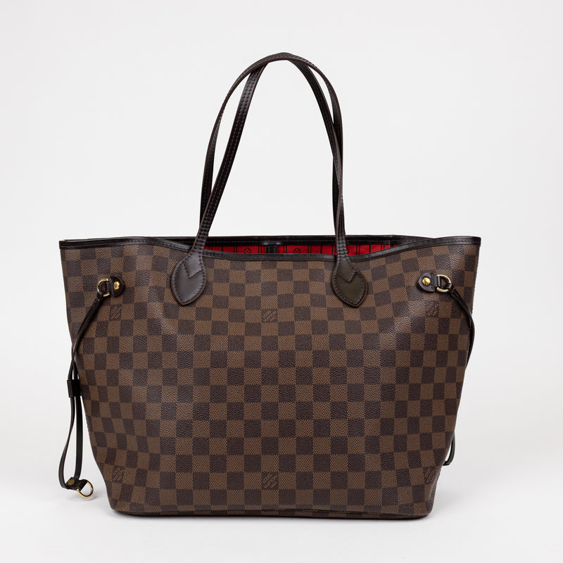 Louis Vuitton Brown Damier Ebene Neverfull MM Tote Bag