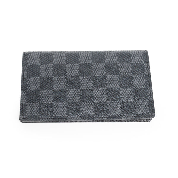Louis Vuitton Gray Black Damier Graphite Brazza Wallet