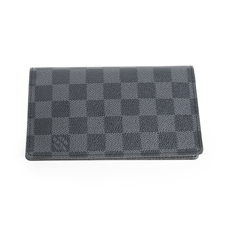 Louis Vuitton Gray Black Damier Graphite Brazza Wallet