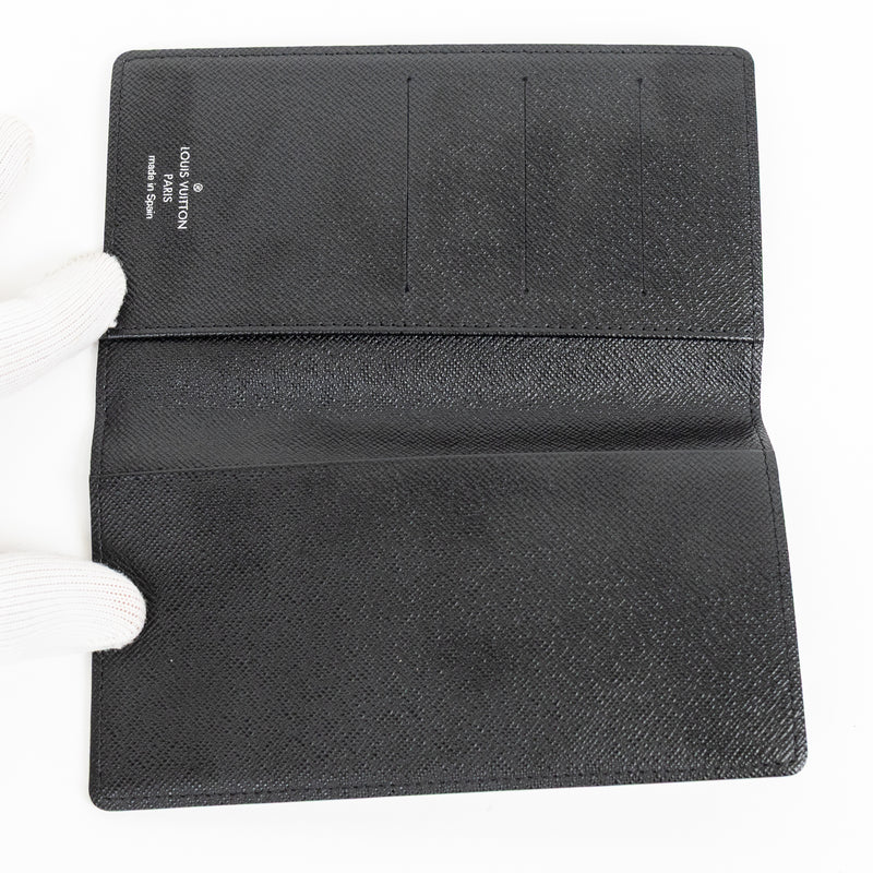 Louis Vuitton Gray Black Damier Graphite Brazza Wallet