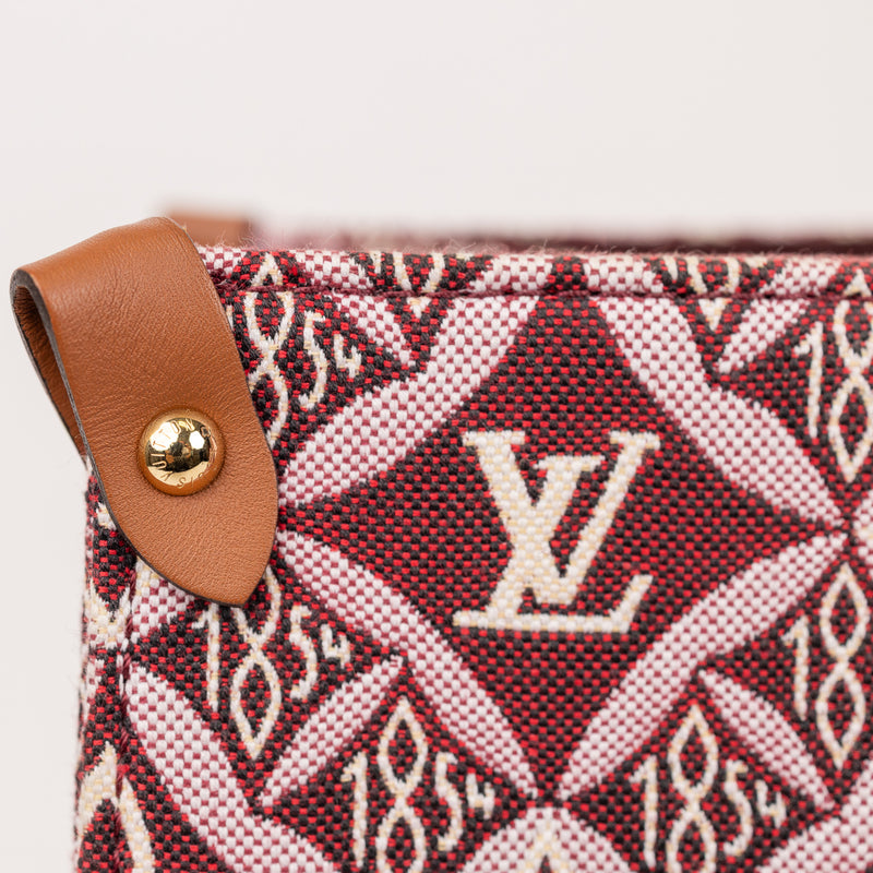 Louis Vuitton OnTheGo 1854 Burgundy Cream Tote