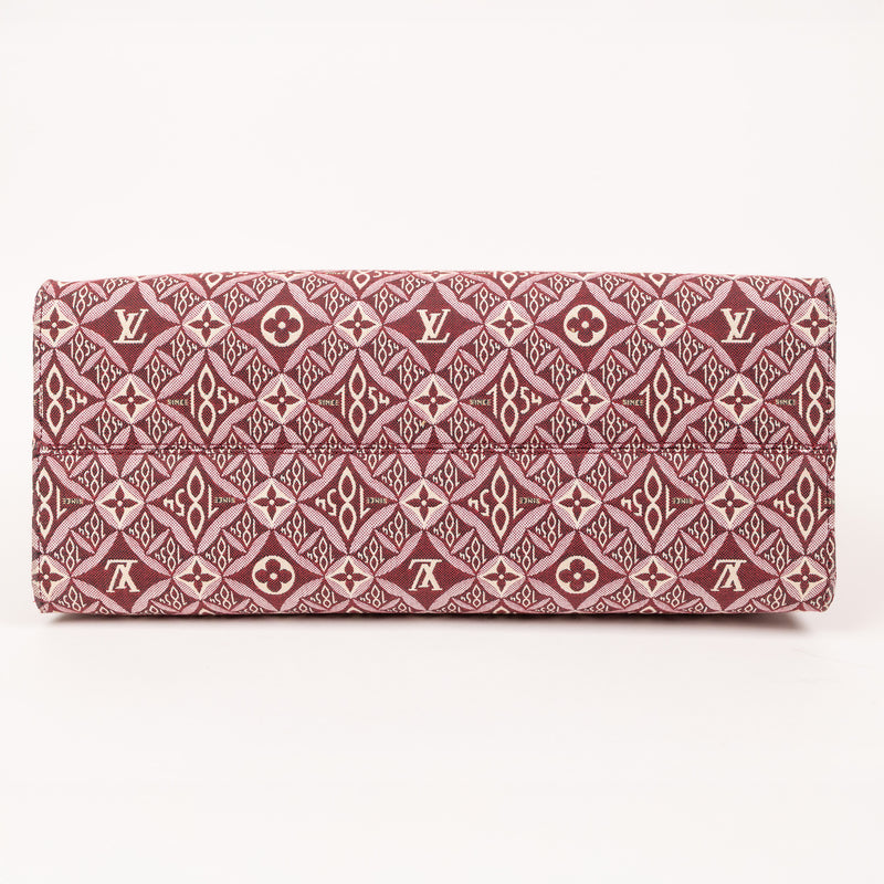 Louis Vuitton OnTheGo 1854 Burgundy Cream Tote