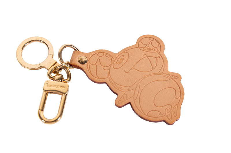 Pre-Owned Louis Vuitton Tan Murakami Panda Leather Bag Charm – On