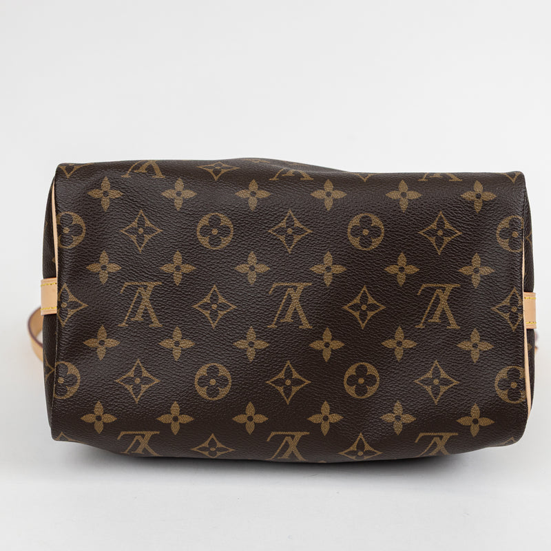 Louis Vuitton Brown Monogram Speedy Bandouliere 25CM Bag