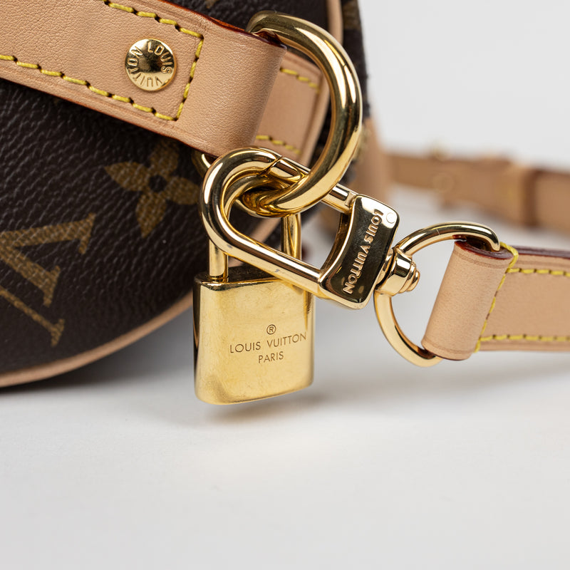 Louis Vuitton Brown Monogram Speedy Bandouliere 25CM Bag