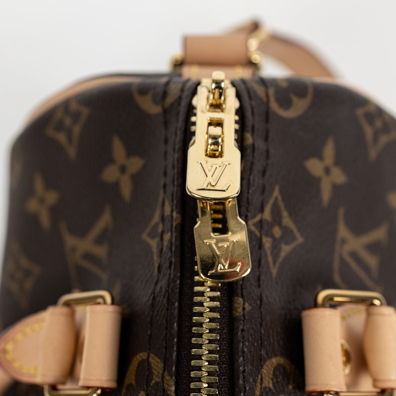 Louis Vuitton Brown Monogram Speedy Bandouliere 25CM Bag