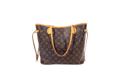 Louis Vuitton Brown Monogram Neverfull Tote Bag MM