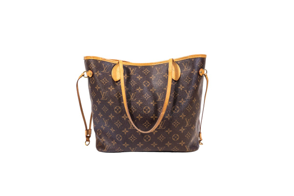Louis Vuitton Brown Monogram Neverfull Tote Bag MM