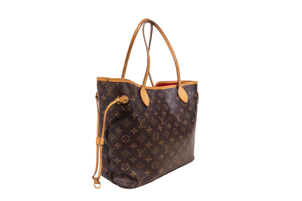 Louis Vuitton Brown Monogram Neverfull Tote Bag MM