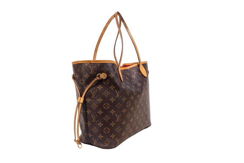 Louis Vuitton Brown Monogram Neverfull Tote Bag MM
