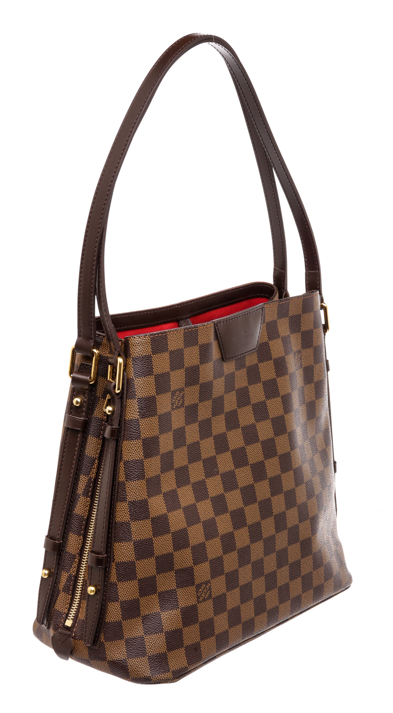 Louis Vuitton Brown Damier Ebene Canvas Rivington Cabas Shoulder Bag