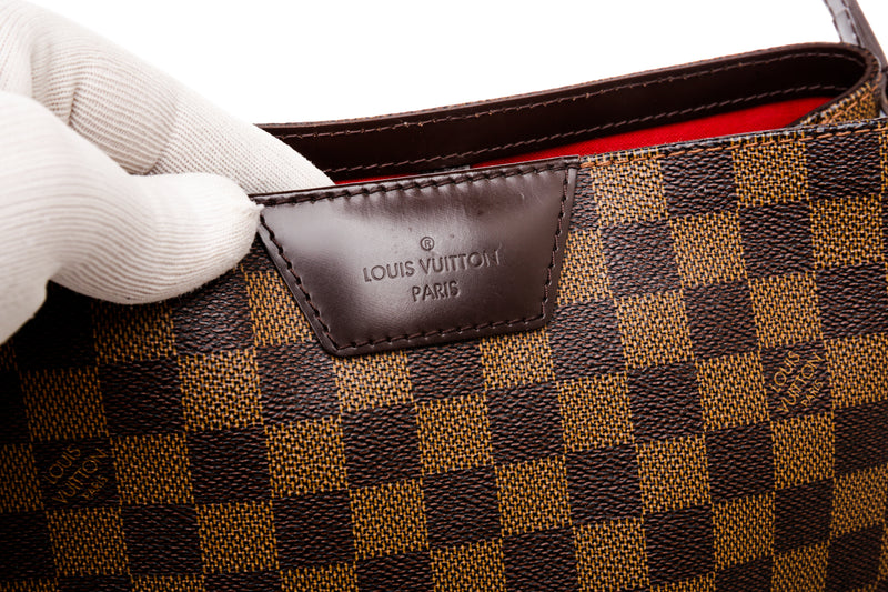 Louis Vuitton Brown Damier Ebene Canvas Rivington Cabas Shoulder Bag
