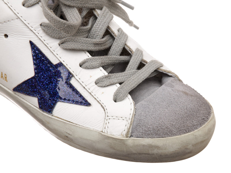 Golden Goose White Leather Star Sneakers Size 36