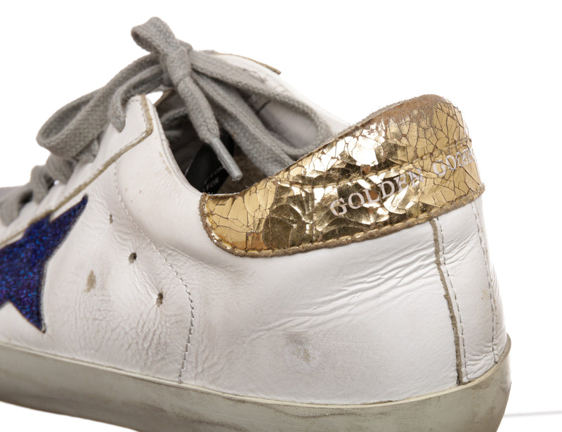Golden Goose White Leather Star Sneakers Size 36