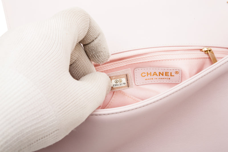Chanel Pink Quilted Lambskin New Medium Boy Bag GHW