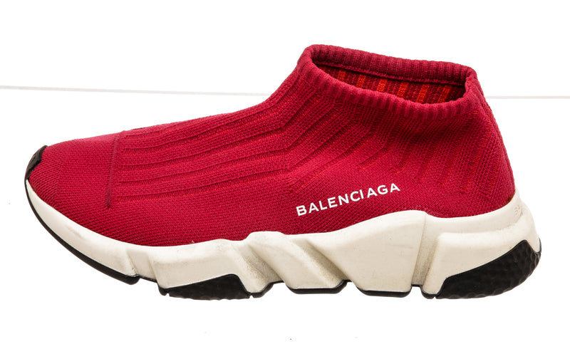 Balenciaga Red Cloth Sock Sneakers Size 37