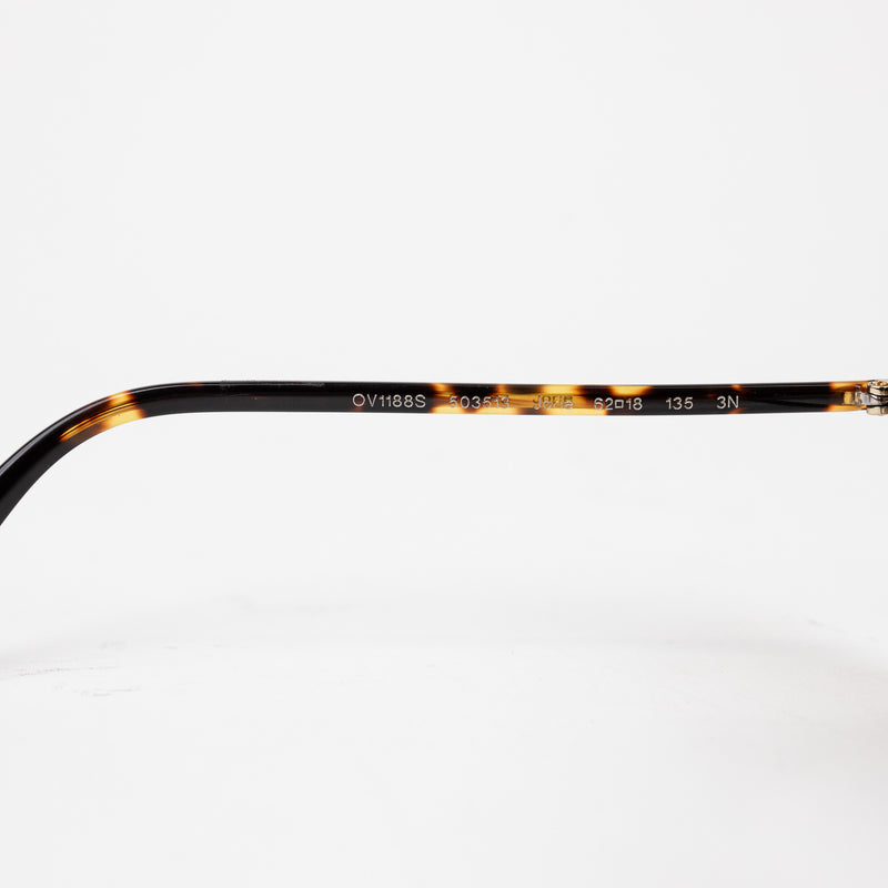 Oliver Peoples Brown Gradient Jorie Sunglasses with Gold Hardware