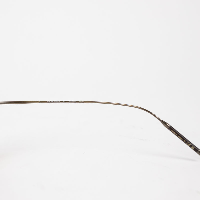 Oliver Peoples Tortoise and Gunmetal Square Frame Sunglasses