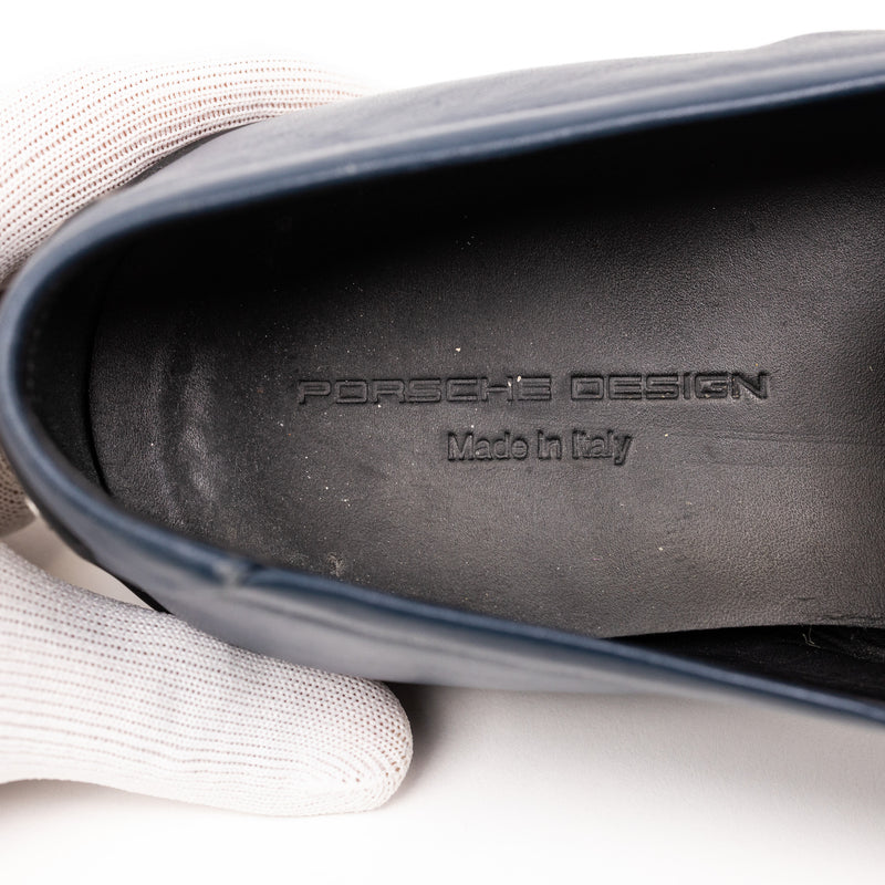 Porche Designs Navy Blue Leather Slip On Loafer 9.5