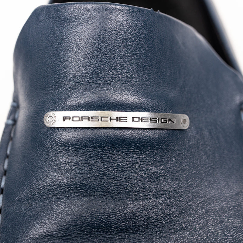 Porche Designs Navy Blue Leather Slip On Loafer 9.5