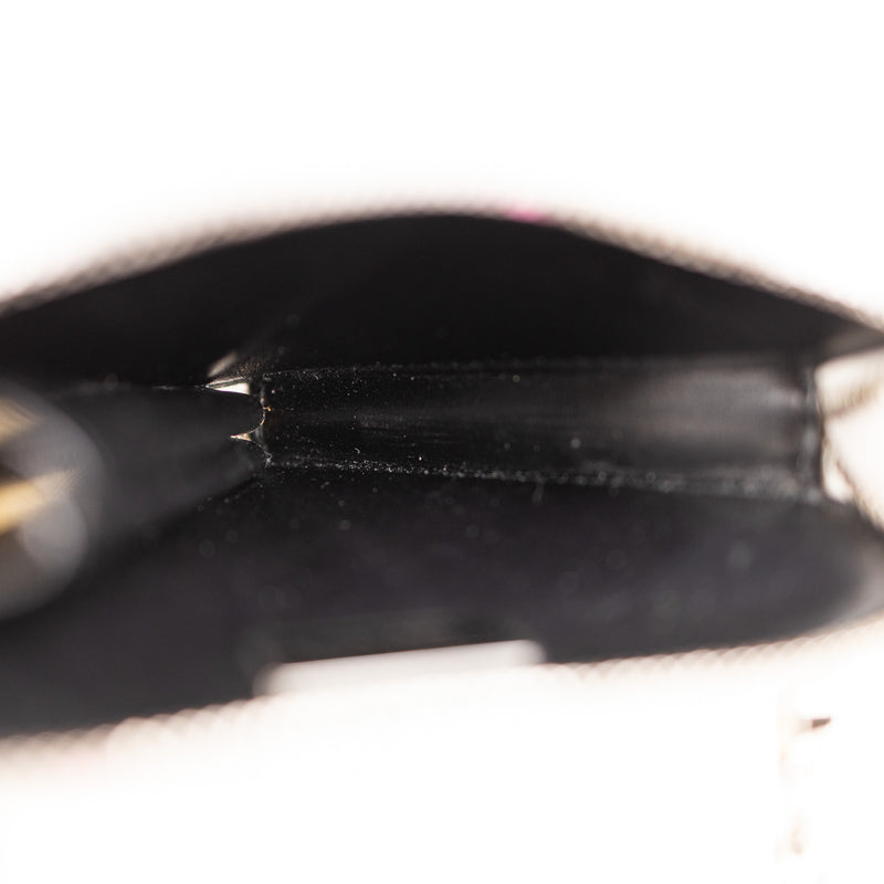 Prada White Leather Triangle Micro Crossbody Bag