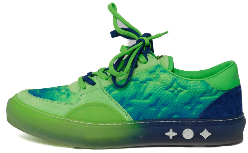 Men's Louis Vuitton Green Ollie Richelieu Sneakers Size 6.5