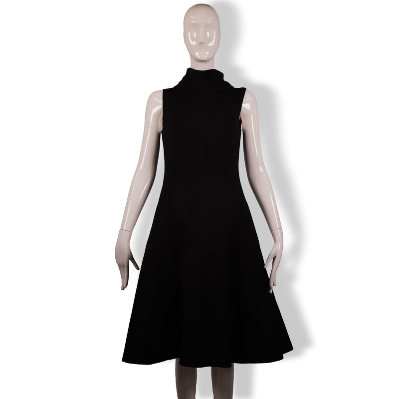 Ralph Lauren Black Cowl Neck A-Line Dress Size 2