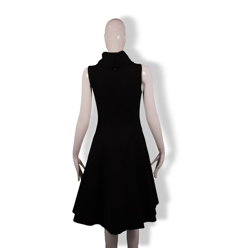 Ralph Lauren Black Cowl Neck A-Line Dress Size 2