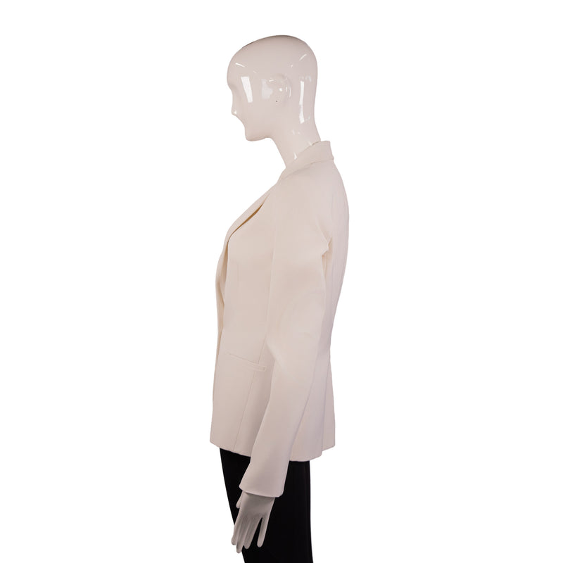 Ralph Lauren Cream One-Button Blazer with Gold Button Size 4