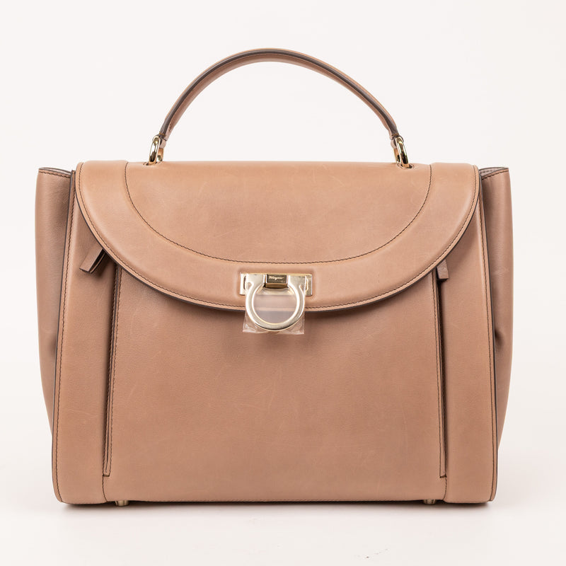 Ferragamo Rainbow Sophia Bag Large Brown
