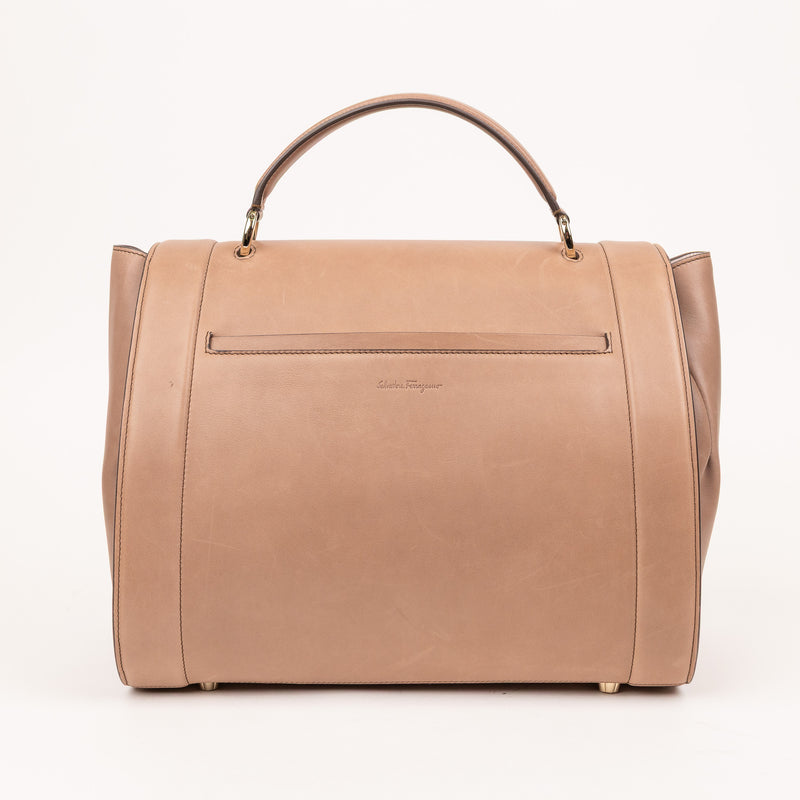 Ferragamo Rainbow Sophia Bag Large Brown