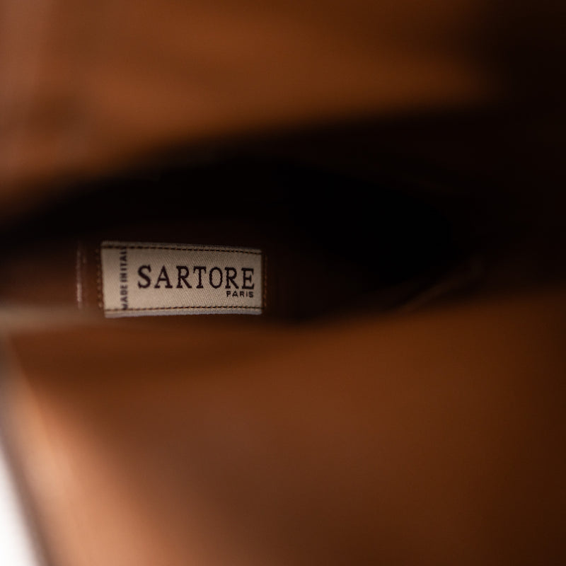Sartore Brown Leather Knee Boots 37