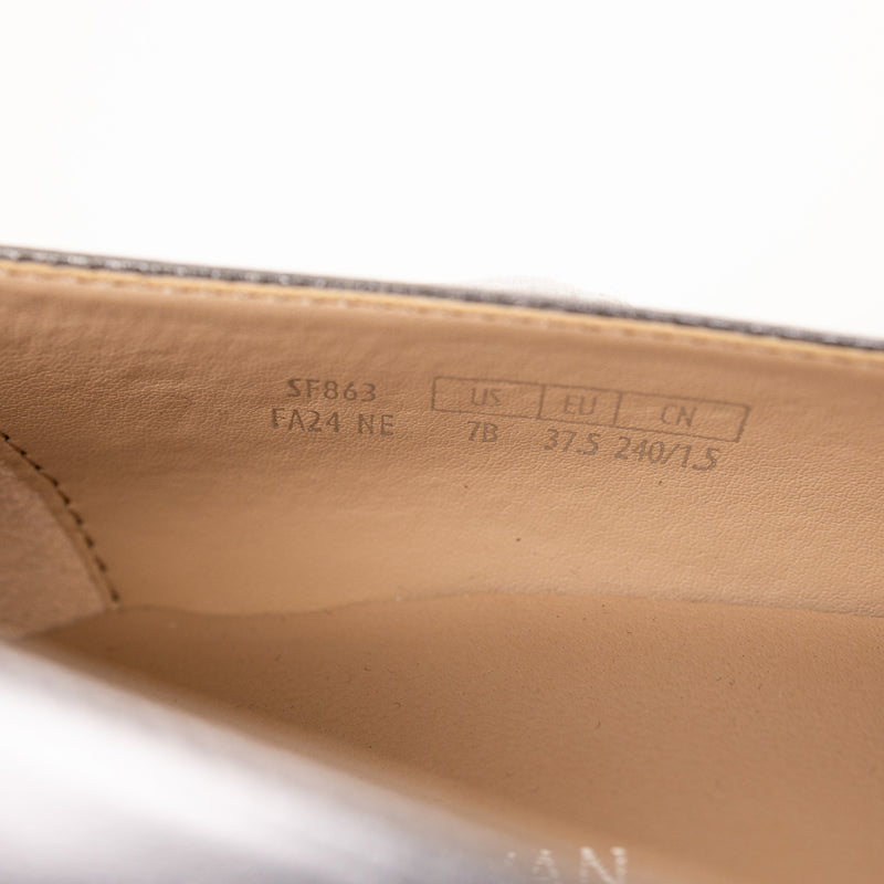 Stuart Weitzman Silver Block Heel Mary Jane Size 7