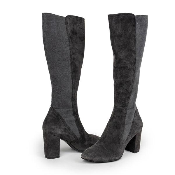 Stuart Weitzman Gray Suede Over the Knee Boots Size 6