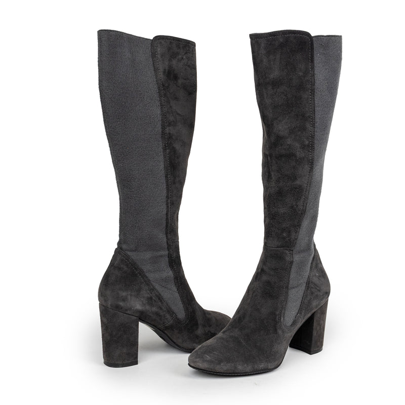 Stuart Weitzman Gray Suede Over the Knee Boots Size 6