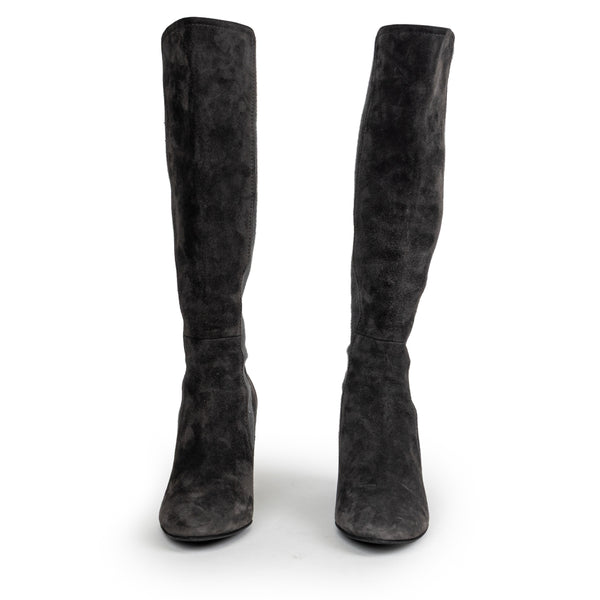Stuart Weitzman Gray Suede Over the Knee Boots Size 6