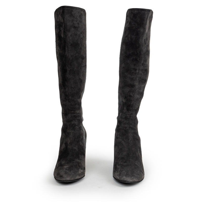 Stuart Weitzman Gray Suede Over the Knee Boots Size 6