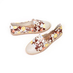 Tory Burch Floral Leather Espadrilles Size 7