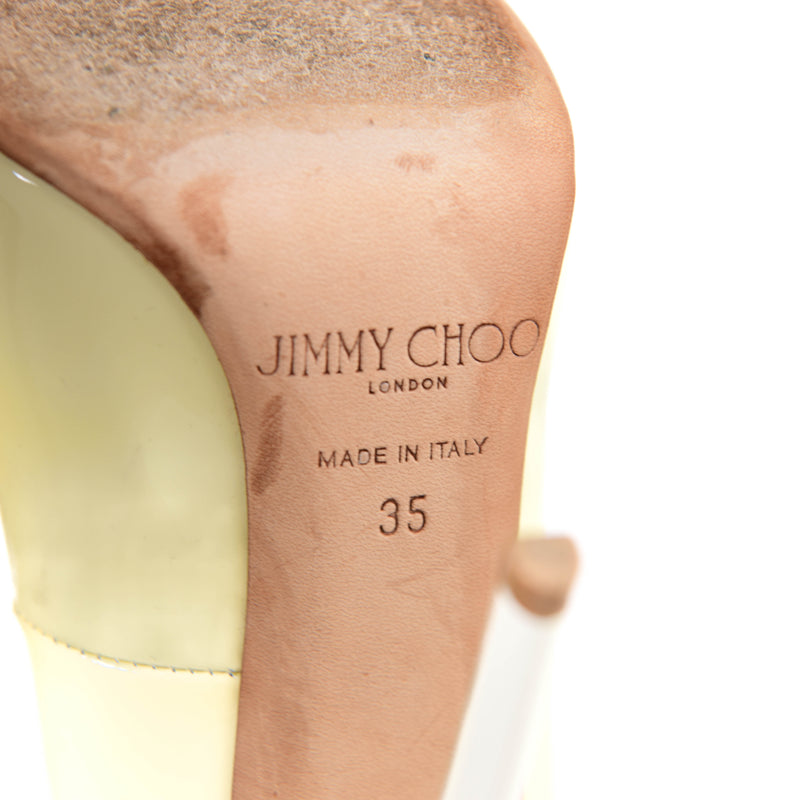 Jimmy Choo Yellow Patent Pumps Size 35