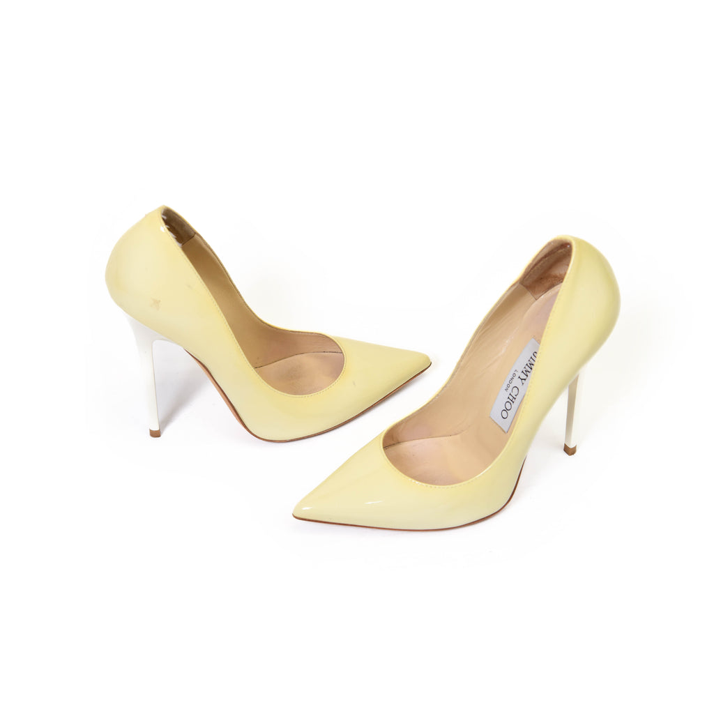 Jimmy Choo Yellow Patent Pumps Size 35