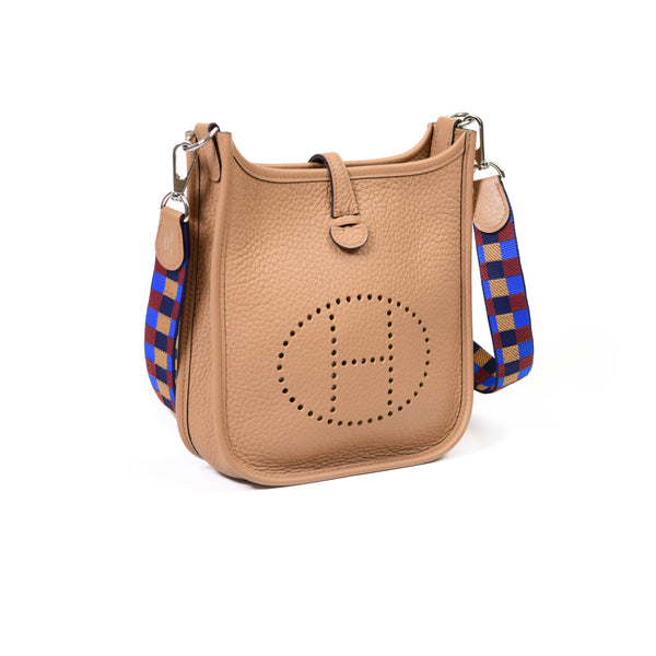 Hermès Chai Clemence Leather Amazon Maxi Quadrille Shoulder Bag TPM Palladium Hardware, 2022