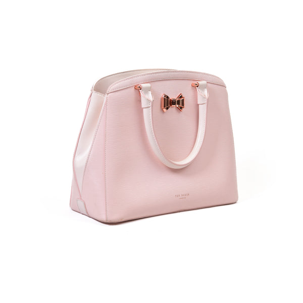 Ted Baker  Pale Pink Leather Paiton Bow Leather Tote