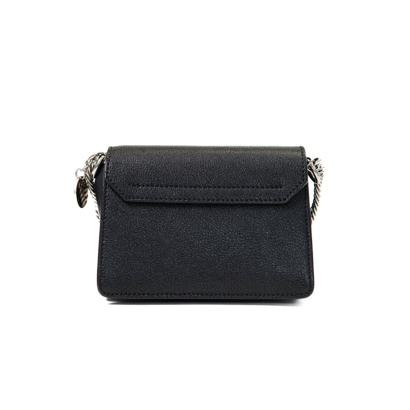 Givenchy Black Leather GV3 Flap Crossbody Bag
