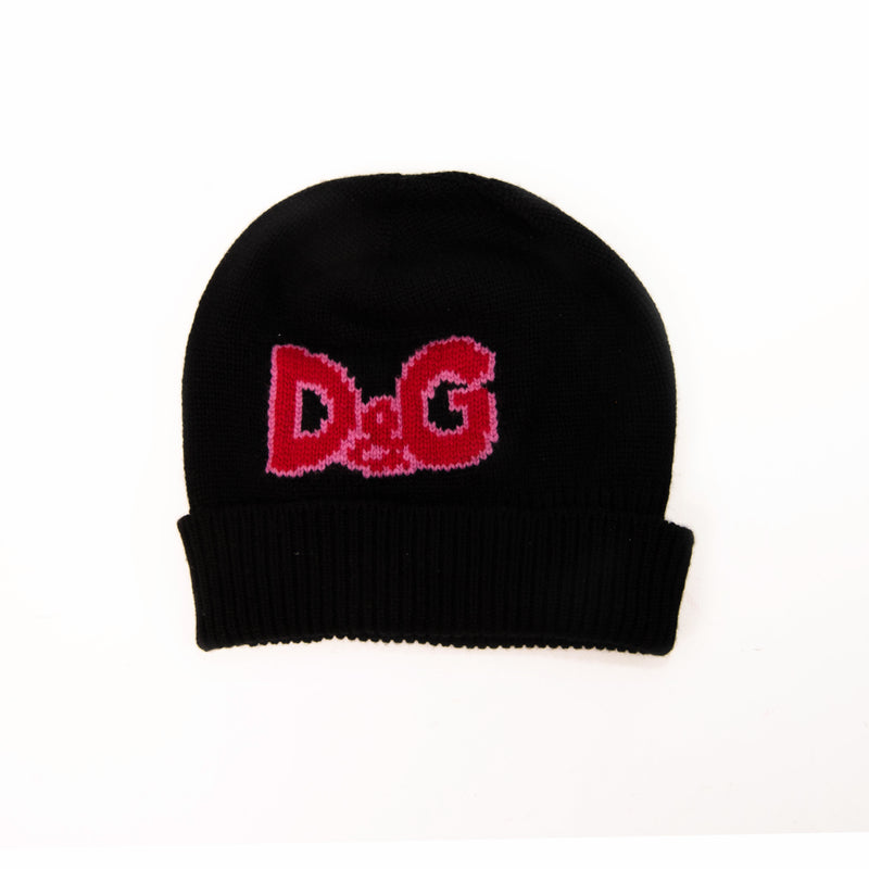 Dolce & Gabbana Black Cashmere Hat One Size